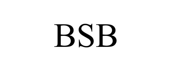 Trademark Logo BSB