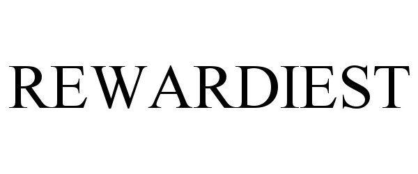 Trademark Logo REWARDIEST