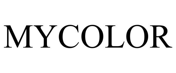 Trademark Logo MYCOLOR