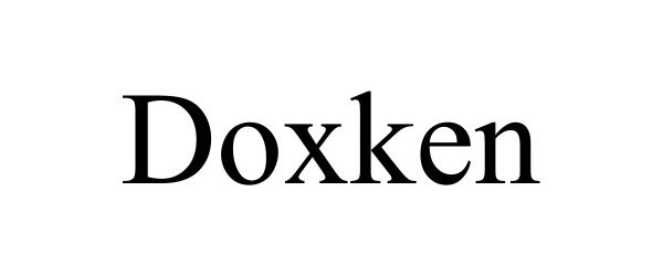 Trademark Logo DOXKEN
