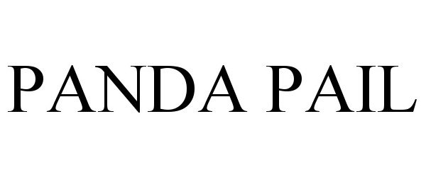 Trademark Logo PANDA PAIL