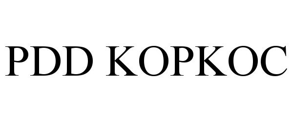 Trademark Logo PDD KOPKOC