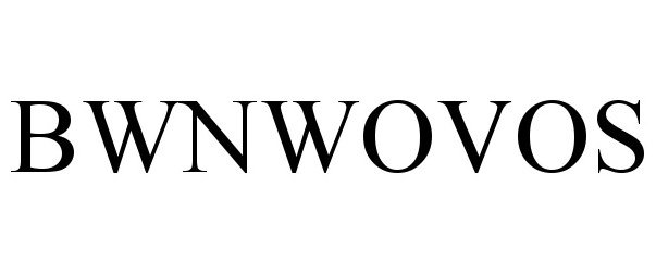 Trademark Logo BWNWOVOS
