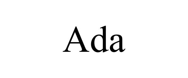 Trademark Logo ADA