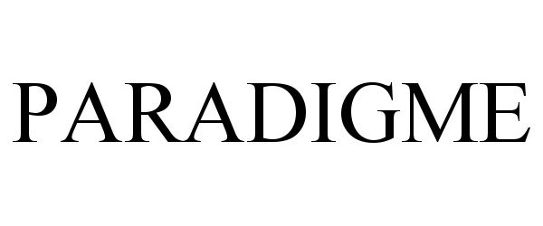 Trademark Logo PARADIGME
