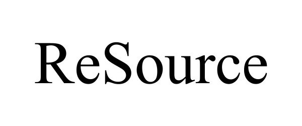 Trademark Logo RESOURCE