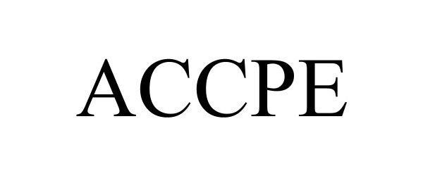 Trademark Logo ACCPE