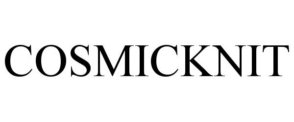 Trademark Logo COSMICKNIT