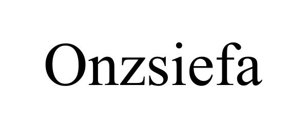 Trademark Logo ONZSIEFA