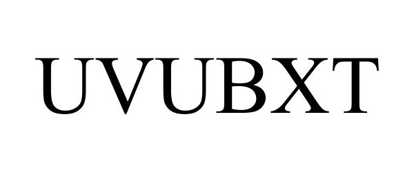 Trademark Logo UVUBXT