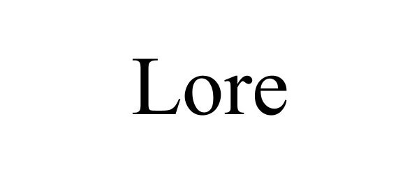 Trademark Logo LORE