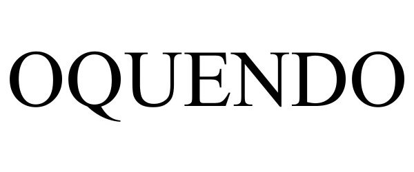 Trademark Logo OQUENDO