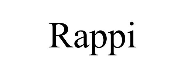 Trademark Logo RAPPI