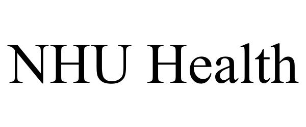 Trademark Logo NHU HEALTH