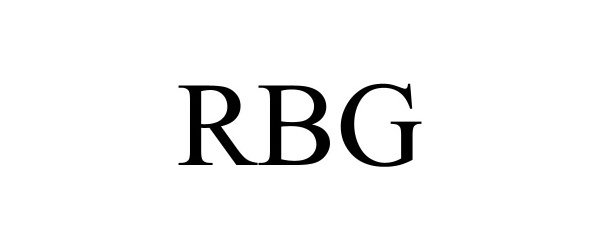 Trademark Logo RBG