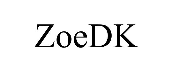 Trademark Logo ZOEDK
