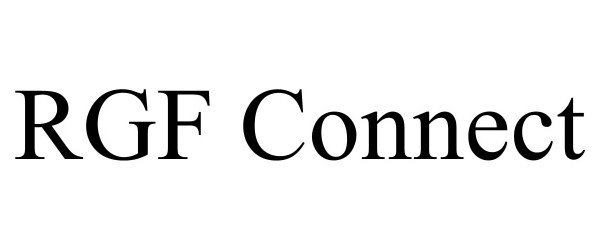 Trademark Logo RGF CONNECT