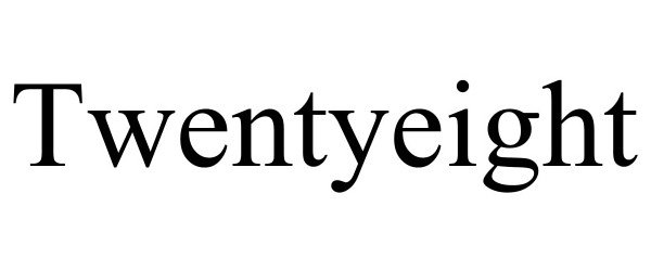 Trademark Logo TWENTYEIGHT