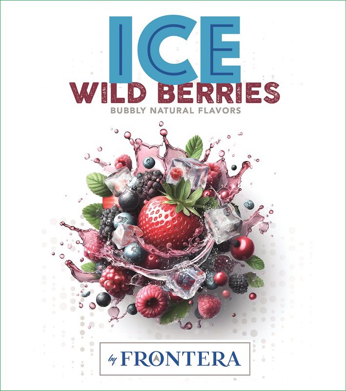  ICE WILD BERRIES BUBBLY NATURAL FLAVORS BY FRONTERA