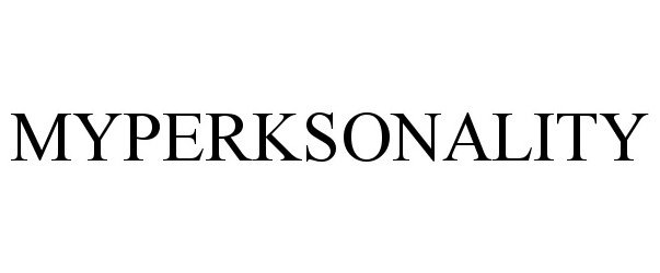 Trademark Logo MYPERKSONALITY