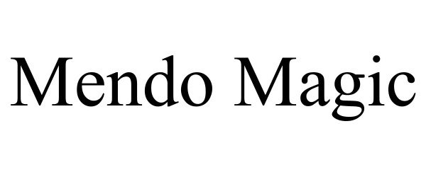 Trademark Logo MENDO MAGIC