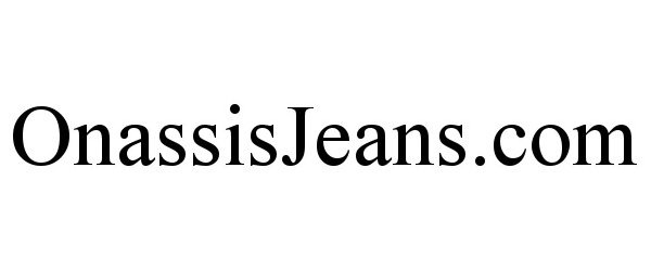 Trademark Logo ONASSISJEANS.COM