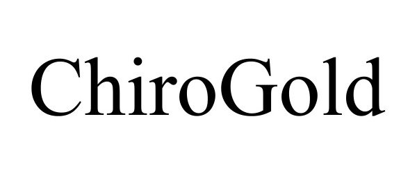 Trademark Logo CHIROGOLD