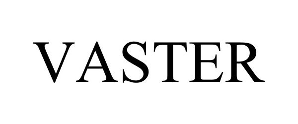 Trademark Logo VASTER