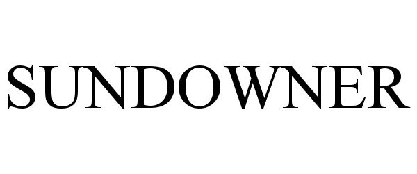 Trademark Logo SUNDOWNER