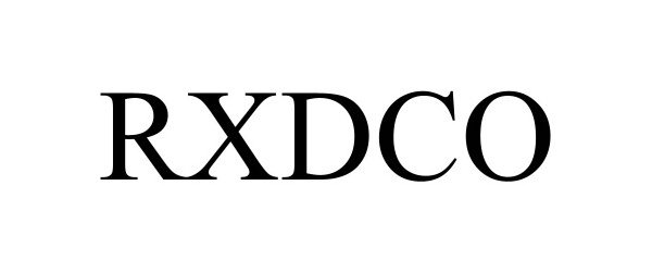 Trademark Logo RXDCO