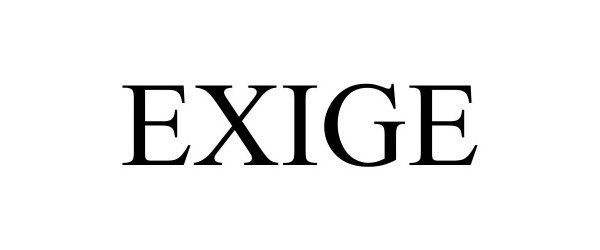 Trademark Logo EXIGE