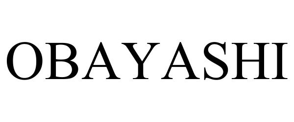 Trademark Logo OBAYASHI