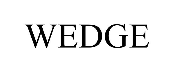 Trademark Logo WEDGE