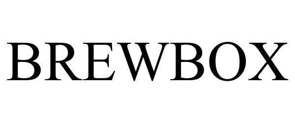 Trademark Logo BREWBOX