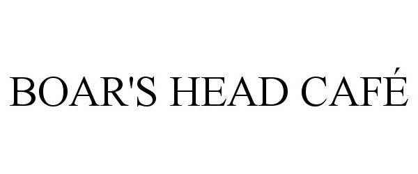 Trademark Logo BOAR'S HEAD CAFÃ