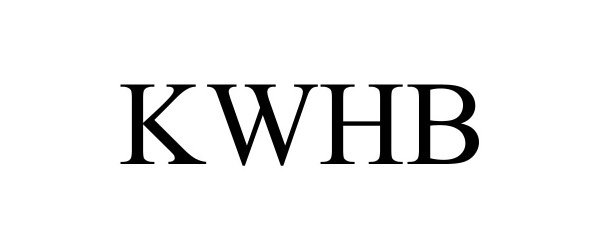 Trademark Logo KWHB