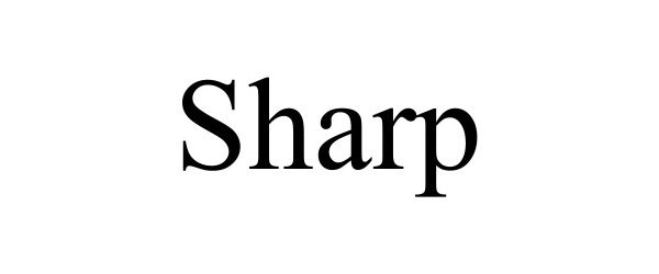 Trademark Logo SHARP