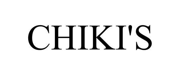 Trademark Logo CHIKI'S