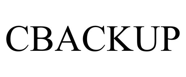 Trademark Logo CBACKUP