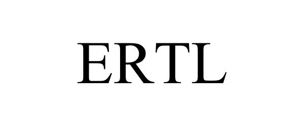Trademark Logo ERTL