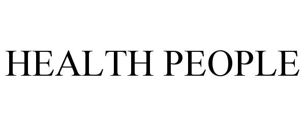 Trademark Logo HEALTH PEOPLE