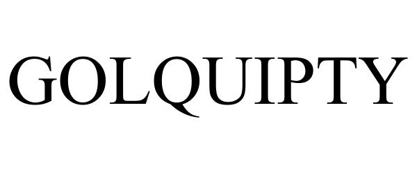 Trademark Logo GOLQUIPTY