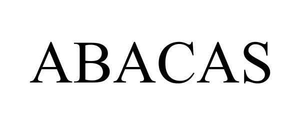 Trademark Logo ABACAS
