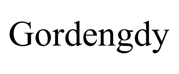 Trademark Logo GORDENGDY