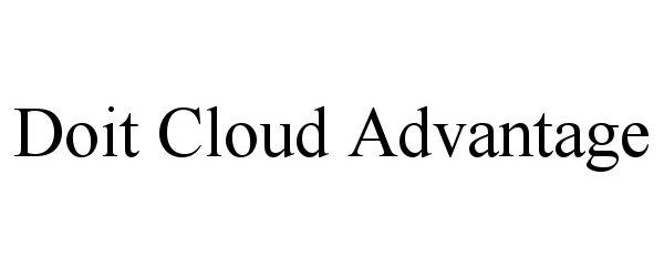 Trademark Logo DOIT CLOUD ADVANTAGE