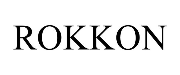 Trademark Logo ROKKON