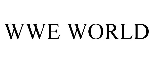 Trademark Logo WWE WORLD
