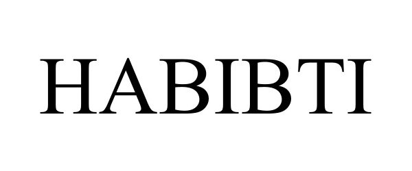 Trademark Logo HABIBTI