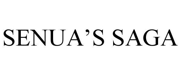 Trademark Logo SENUA'S SAGA