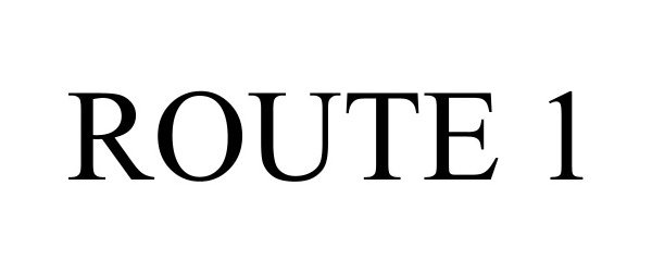 Trademark Logo ROUTE 1